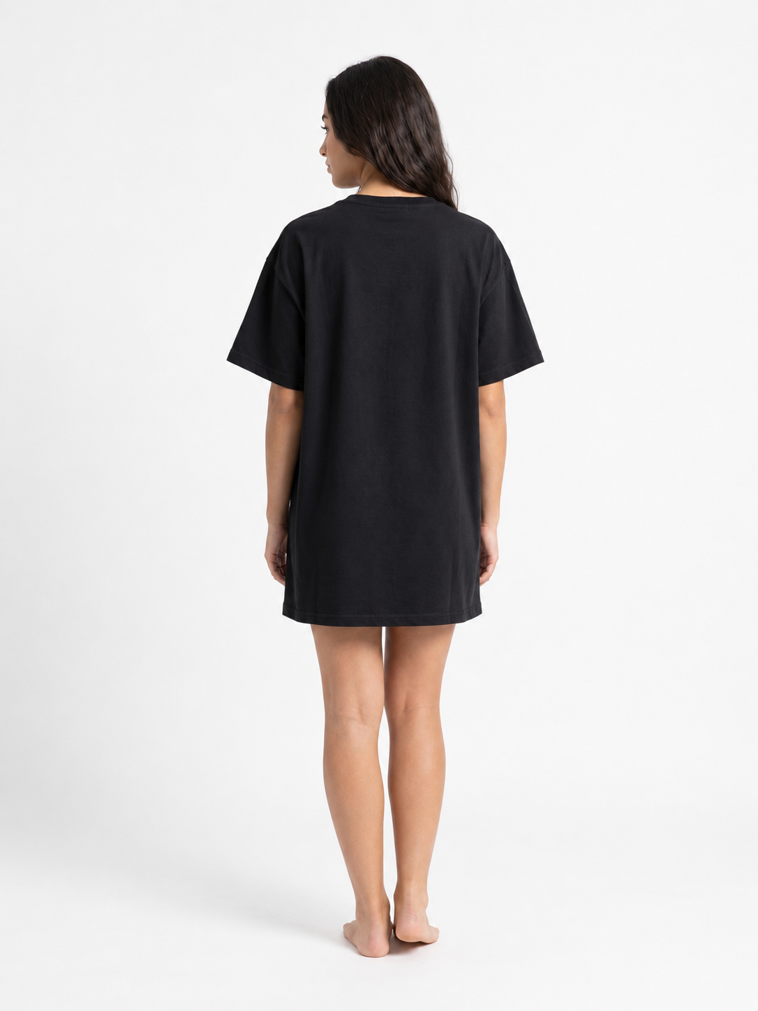 Cherry Bliss Night Shirt in Black