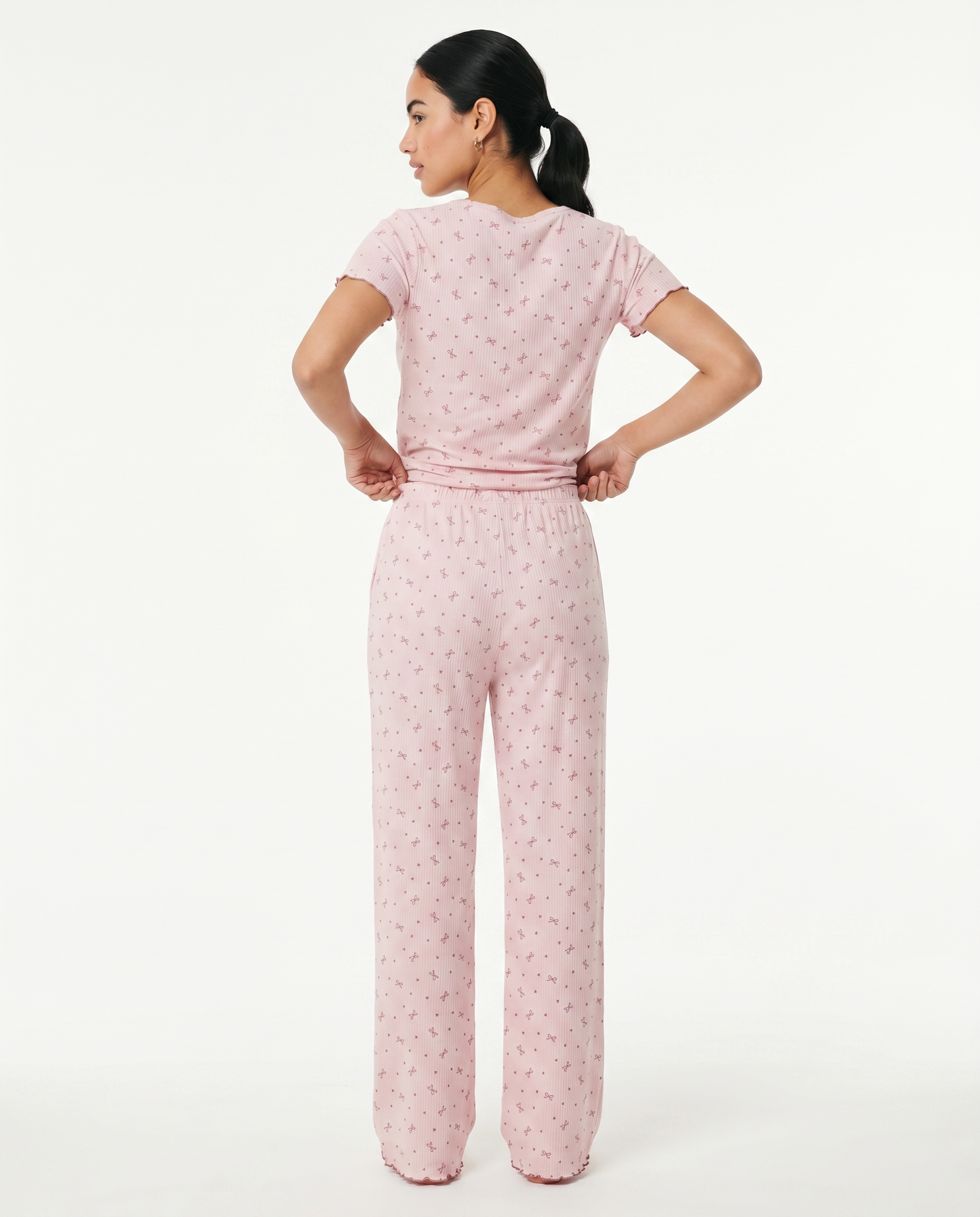 Blush Bow PJ in Pink