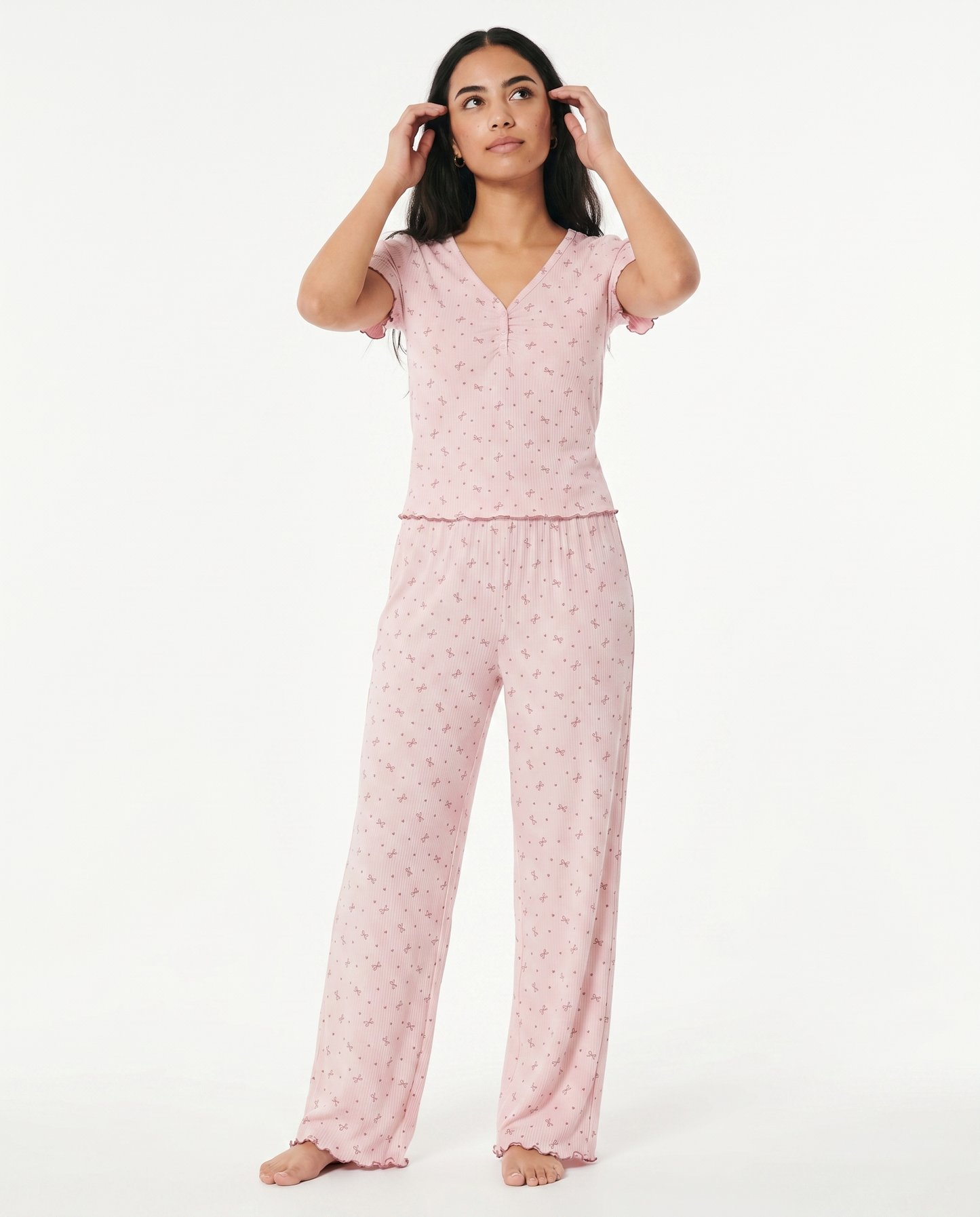 Blush Bow PJ in Pink