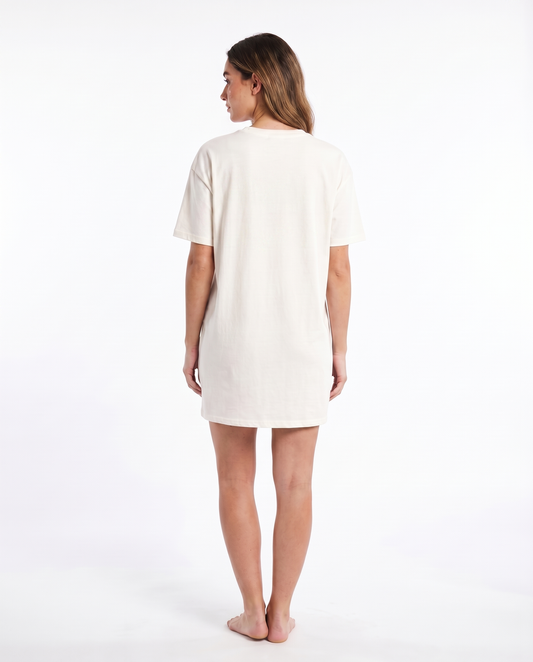 Cherry Bow Night Shirt in Off White